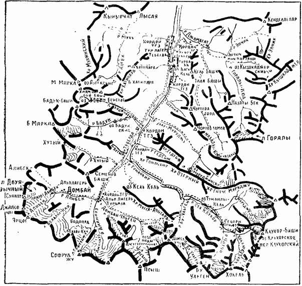 Тебердинский Заповедник Карта