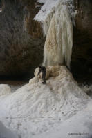 Замёрзший Чинарёв водопад Чинарский водопад