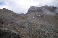 Перевал Джалпакол Северный, вид со стороны д.р. Мырды Озёра Мырды