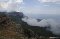 Вид с горы Ильяс-Кая Вид на Чёрное море с горы