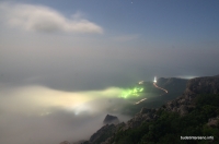 Туман на скале Форос Ночной туман на ЮБК
скала Форос