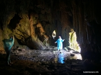 Гроты - вид изнутри водопады и пещеры Гришкиной балки, Учкекен