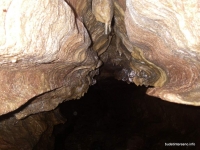 Сечение потолка в пещере Ручейная потолок
пещера
натечка