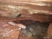 Перелаз в Ручейной пещера Ручейная
узкий лаз
калибр