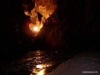 Готический зал в пещере Южный Слон натеки