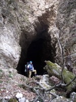 Вход в пещеру Бесленеевская 2 Свод пещеры