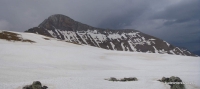 Ацангуары под снегом Вид на вершину Дженту и хребет Белая Скала