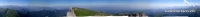 Круговая панорама с вершины Тхача Вид на Ачешбок, Асбестную, скалу Крепость
