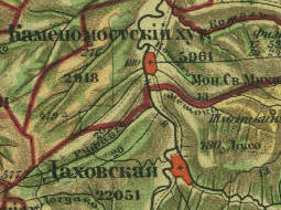 старинная карта Хаджоха