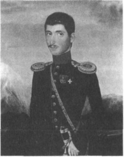 Капитан Апшеронского пехотного полка М. Б. Бучкиев. Портрет работы А. Овнатаняна.